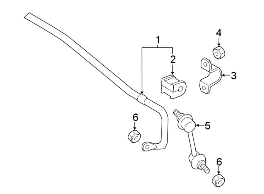 Diagram REAR SUSPENSION. STABILIZER BAR & COMPONENTS. for your 2022 Mazda CX-5   