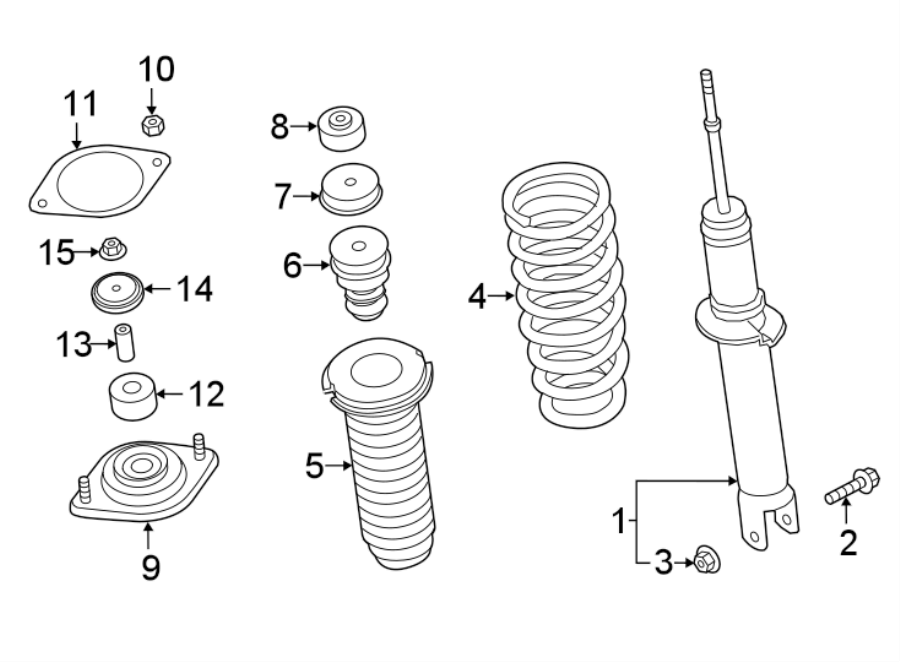 Diagram REAR SUSPENSION. STRUTS & COMPONENTS. for your 2019 Mazda CX-5  Touring Sport Utility 