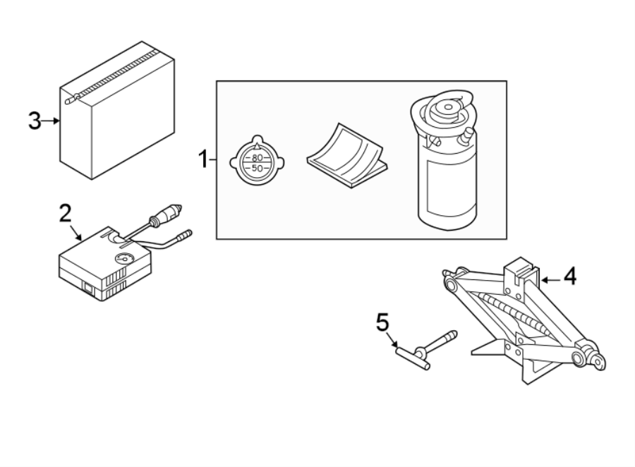 Diagram REAR BODY & FLOOR. JACK & COMPONENTS. for your 2017 Mazda MX-5 Miata 2.0L SKYACTIV M/T Sport Convertible 