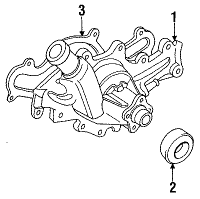 Diagram WATER PUMP. for your 1991 Mazda B2600 2.6L M/T RWD LE-5 Standard Cab Pickup Fleetside 