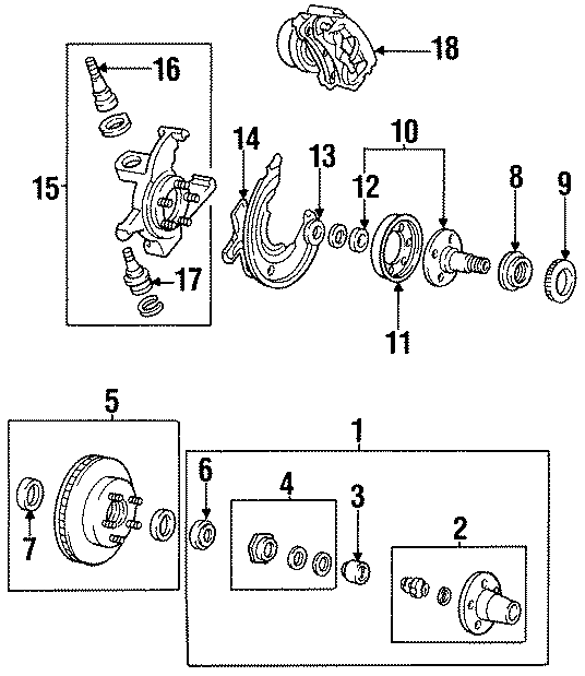 Diagram FRONT SUSPENSION. BRAKE COMPONENTS. for your 2021 Mazda CX-5 2.5L SKYACTIV A/T AWD Sport Sport Utility 