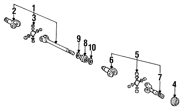 Diagram FRONT SUSPENSION. AXLE SHAFT. for your 2005 Mazda B3000   
