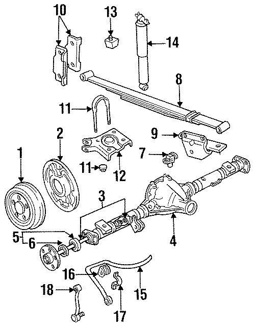 Diagram REAR SUSPENSION. SUSPENSION COMPONENTS. for your 2006 Mazda Tribute   