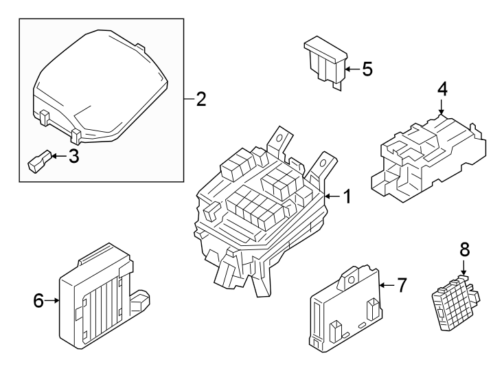 Diagram FUSE & RELAY. for your 2023 Mazda MX-5 Miata   