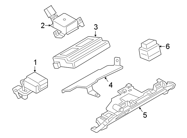 Diagram COMMUNICATION SYSTEM COMPONENTS. for your Mazda