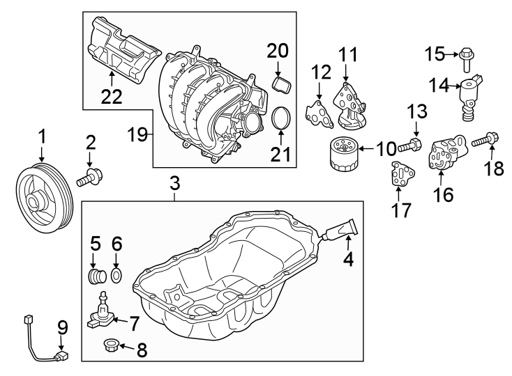 Diagram ENGINE / TRANSAXLE. ENGINE PARTS. for your 2020 Mazda CX-5  Signature Sport Utility 