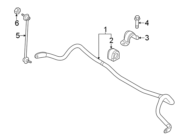 Diagram Front suspension. Stabilizer bar & components. for your 2022 Mazda 3   