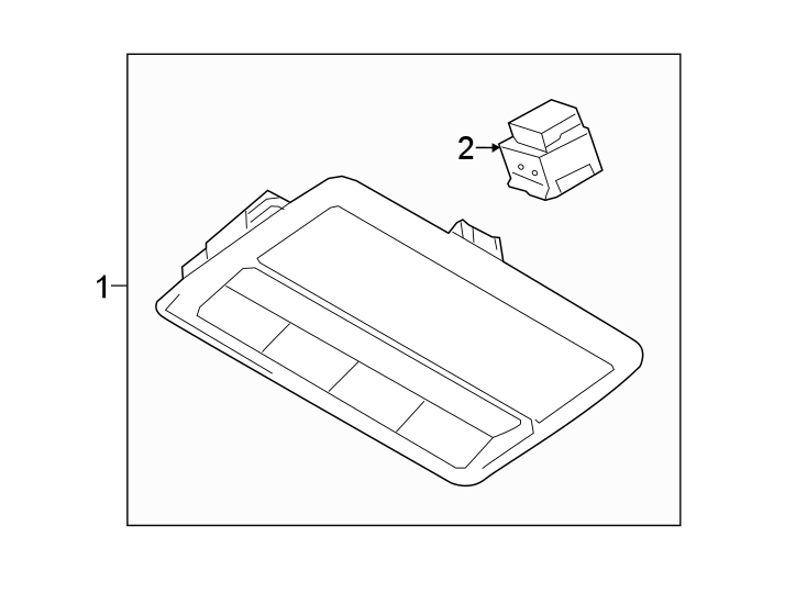 Diagram OVERHEAD CONSOLE. for your 2023 Mazda CX-5  2.5 Turbo Signature Sport Utility 