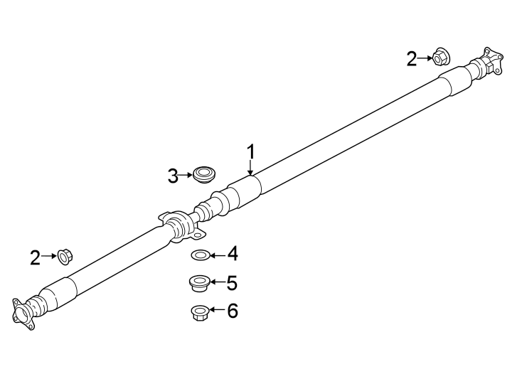 Diagram REAR SUSPENSION. DRIVE SHAFT. for your 2023 Mazda CX-9   