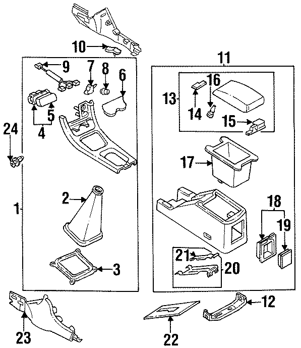Diagram CENTER CONSOLE. for your 2022 Mazda MX-5 Miata   