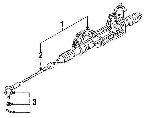 Diagram STEERING GEAR & LINKAGE. for your 2017 Mazda CX-5 2.5L SKYACTIV A/T FWD Grand Select Sport Utility 