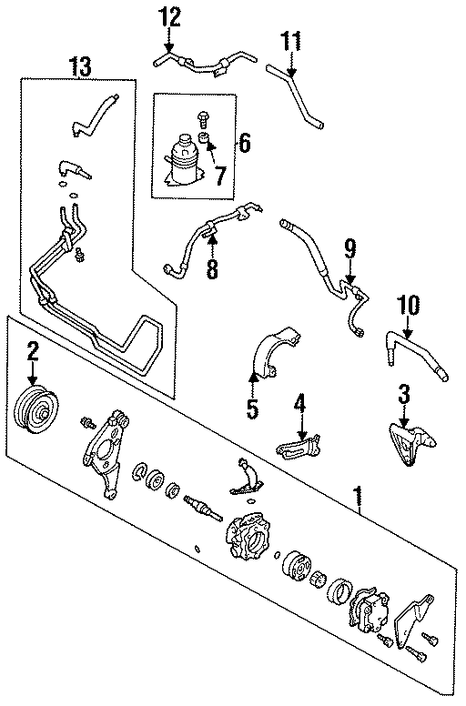 Diagram PUMP & HOSES. for your 2020 Mazda CX-5 2.5L SKYACTIV A/T AWD Touring Sport Utility 