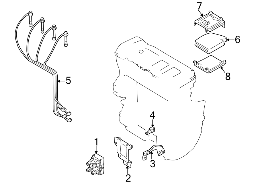 Diagram IGNITION SYSTEM. for your Mazda 626  