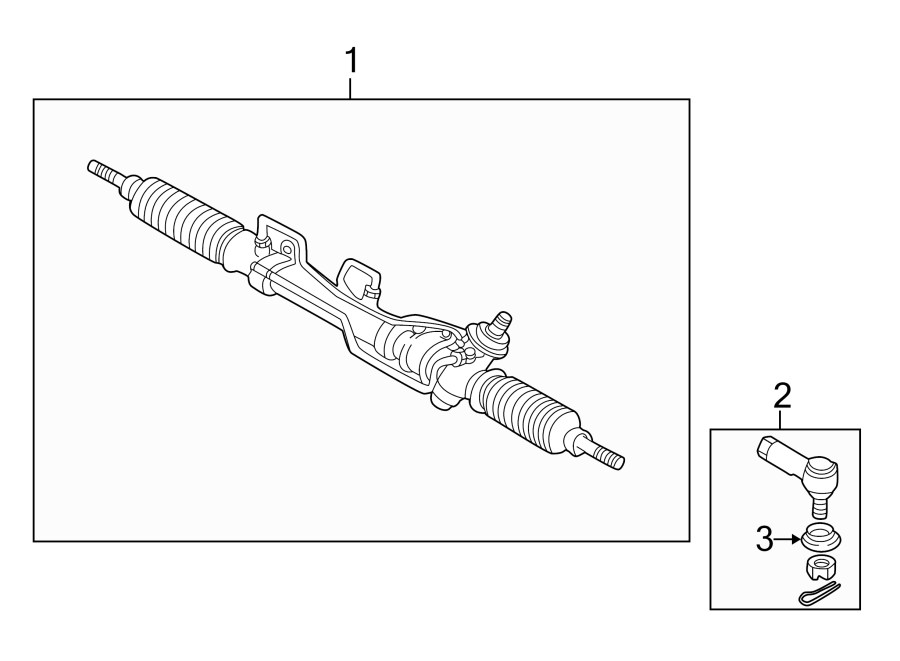 Diagram STEERING GEAR & LINKAGE. for your 2021 Mazda CX-5 2.5L SKYACTIV A/T FWD Sport Sport Utility 