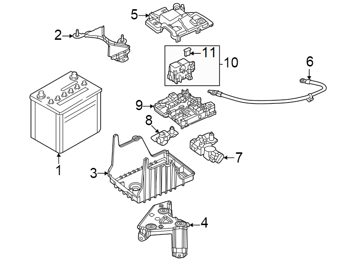 Diagram Battery. for your 2018 Mazda 6   