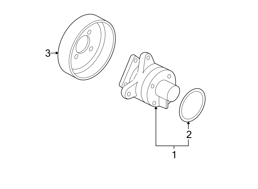 Diagram WATER PUMP. for your Mazda