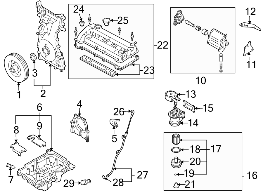 Diagram ENGINE / TRANSAXLE. ENGINE PARTS. for your 2012 Mazda MX-5 Miata  Grand Touring Convertible 