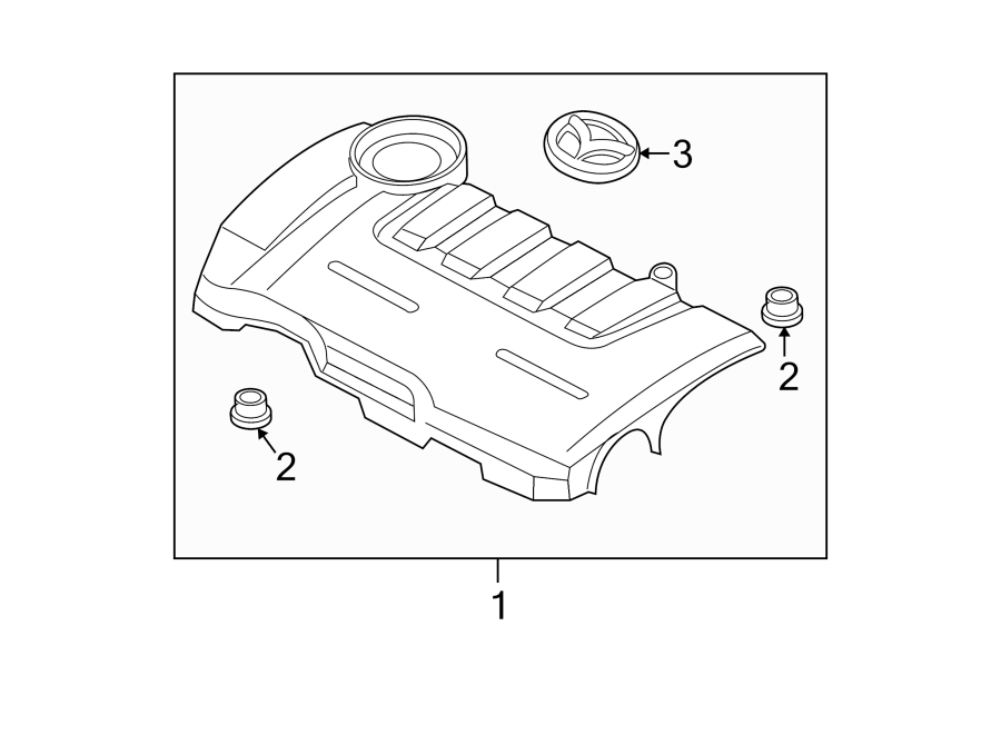 Diagram ENGINE / TRANSAXLE. ENGINE APPEARANCE COVER. for your 2008 Mazda MX-5 Miata 2.0L M/T Touring Convertible 