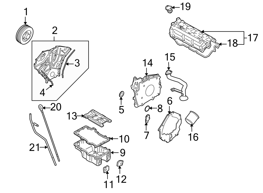 Diagram ENGINE / TRANSAXLE. ENGINE PARTS. for your 1991 Mazda Navajo   