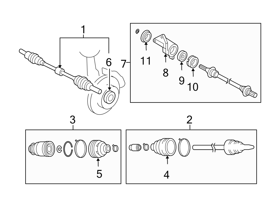 Diagram FRONT SUSPENSION. DRIVE AXLES. for your 2014 Mazda MX-5 Miata   