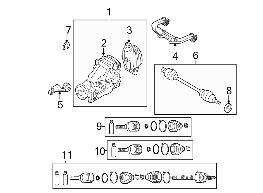 Diagram REAR SUSPENSION. AXLE & DIFFERENTIAL. for your 2019 Mazda CX-5 2.5L SKYACTIV A/T AWD Sport Sport Utility 