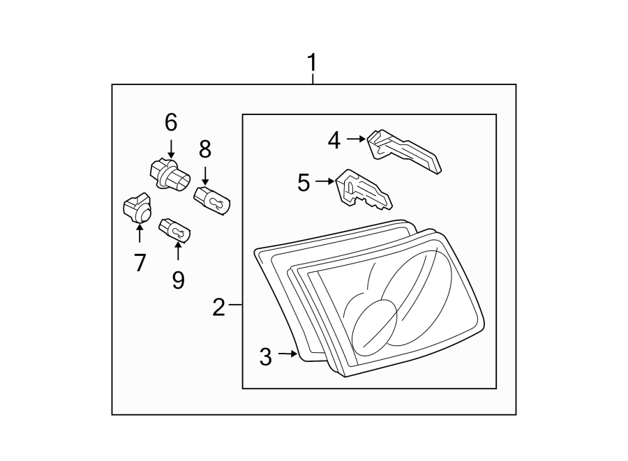 Diagram REAR LAMPS. COMBINATION LAMPS. for your Mazda