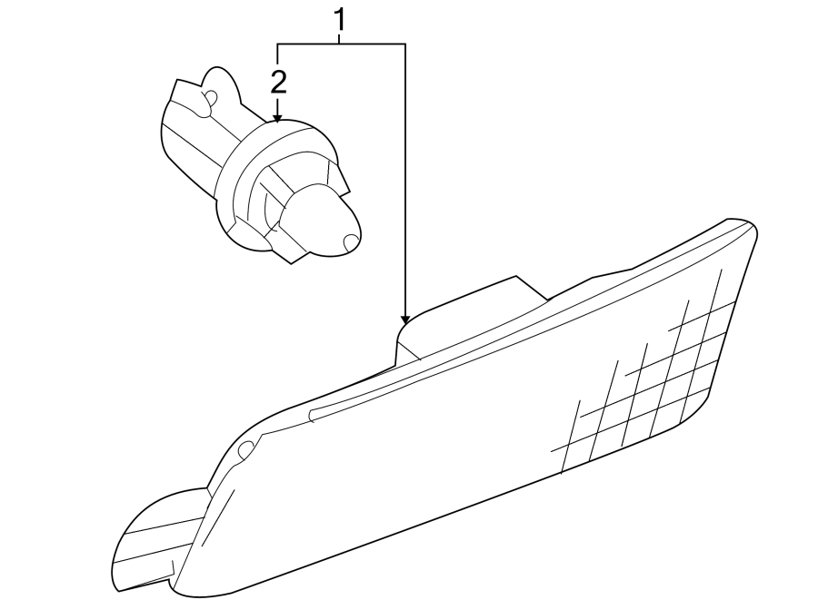 Diagram FRONT LAMPS. SIGNAL LAMPS. for your 2022 Mazda MX-30 EV   