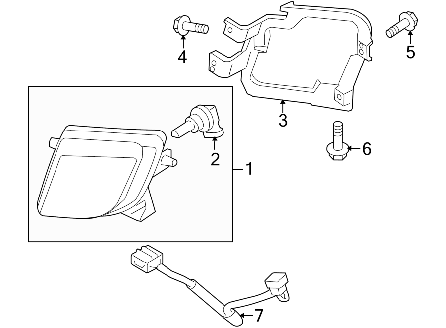 Diagram FRONT LAMPS. FOG LAMPS. for your 2022 Mazda MX-5 Miata   