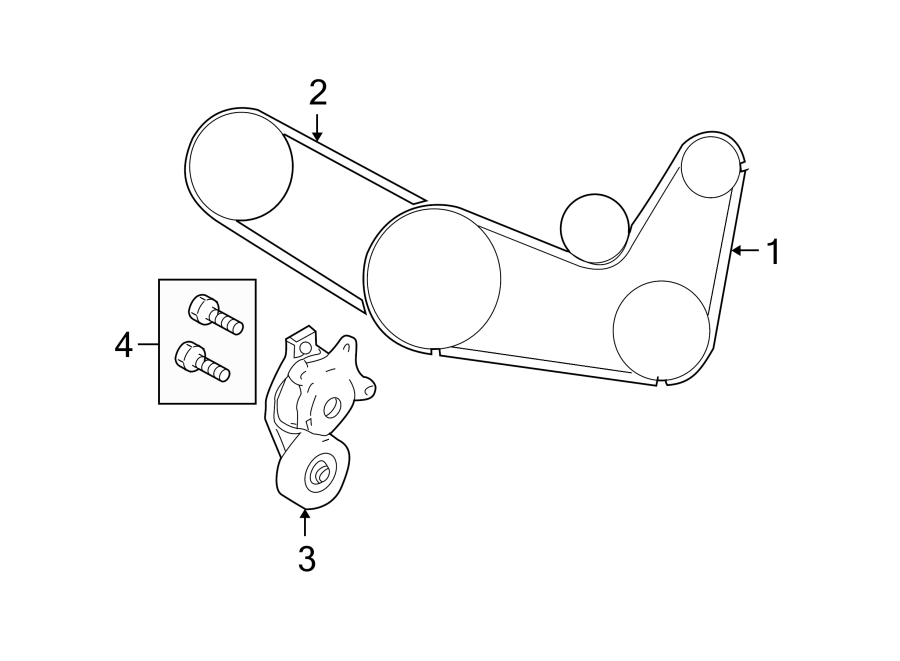 Diagram BELTS & PULLEYS. for your 2023 Mazda CX-5  2.5 Turbo Signature Sport Utility 