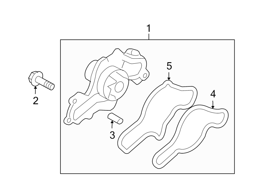 Diagram WATER PUMP. for your 2011 Mazda 6   