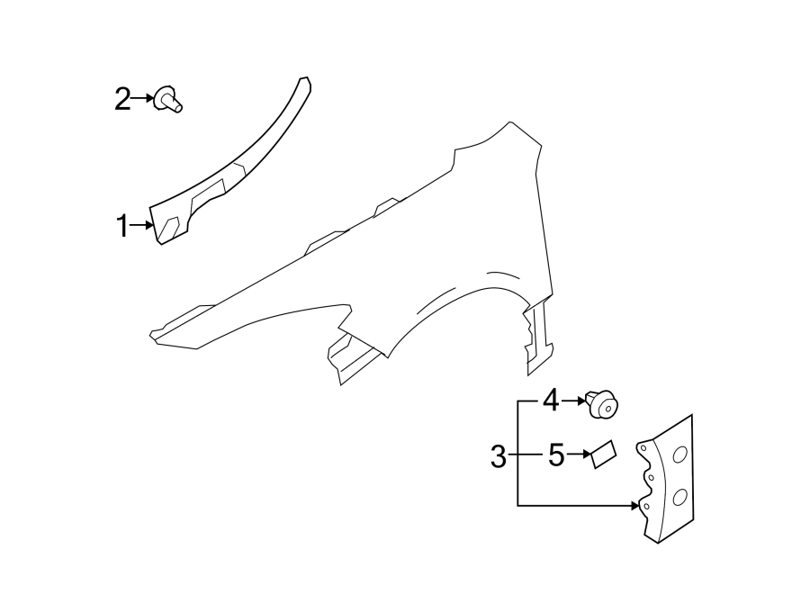 Diagram FENDER. EXTERIOR TRIM. for your 2006 Mazda MX-5 Miata   