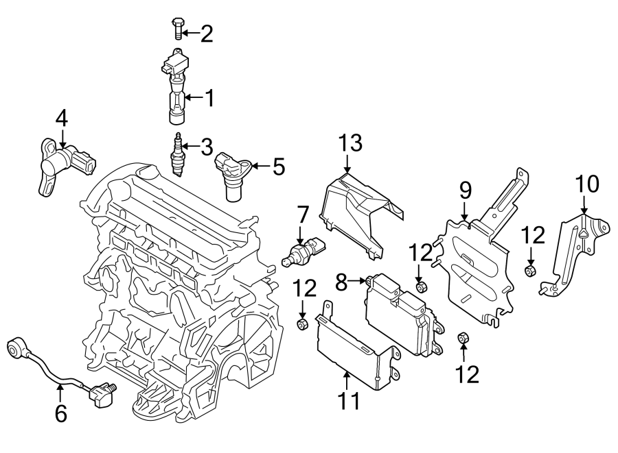 Diagram IGNITION SYSTEM. for your Mazda