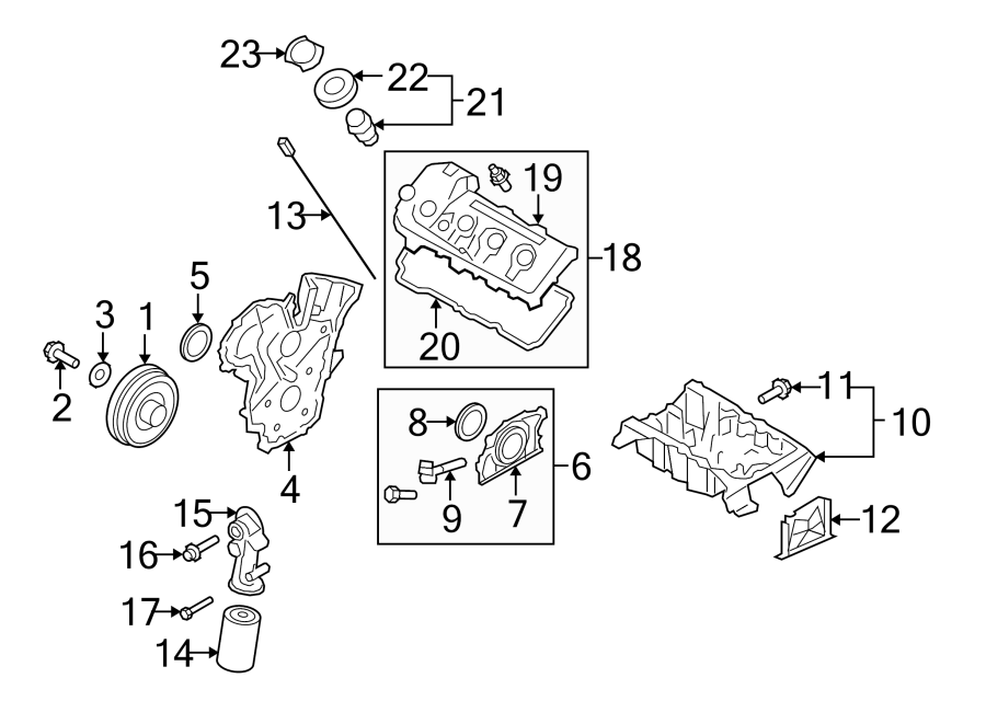 Diagram ENGINE / TRANSAXLE. ENGINE PARTS. for your 1995 Mazda Protege   