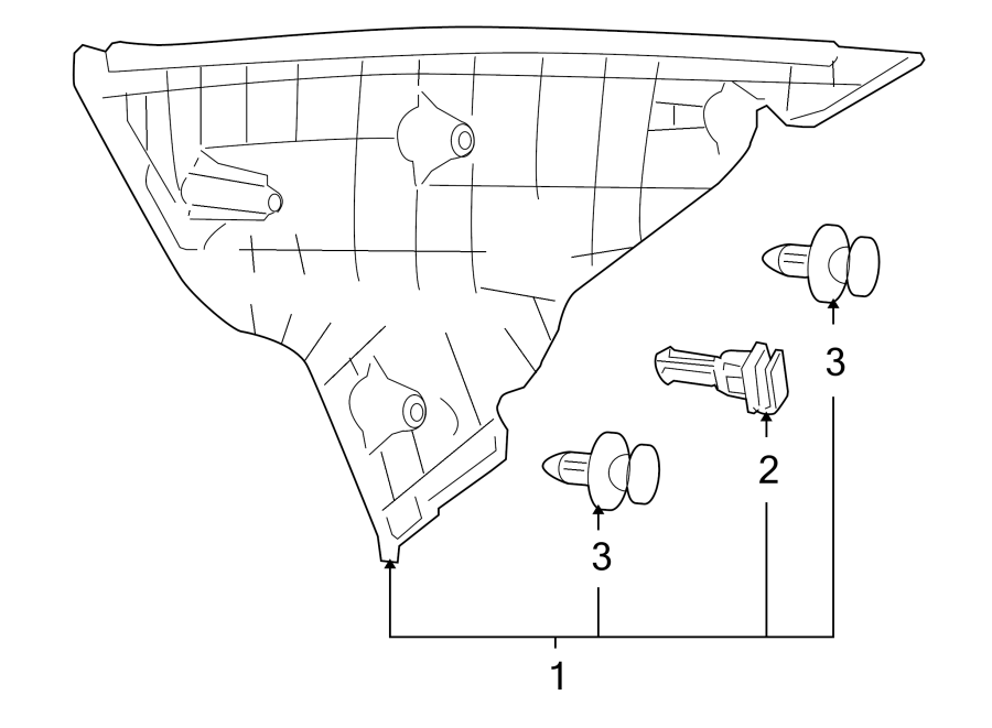 Diagram QUARTER PANEL. INTERIOR TRIM. for your Mazda