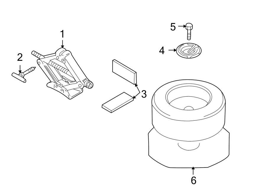 Diagram REAR BODY & FLOOR. JACK & COMPONENTS. for your 2011 Mazda MX-5 Miata   