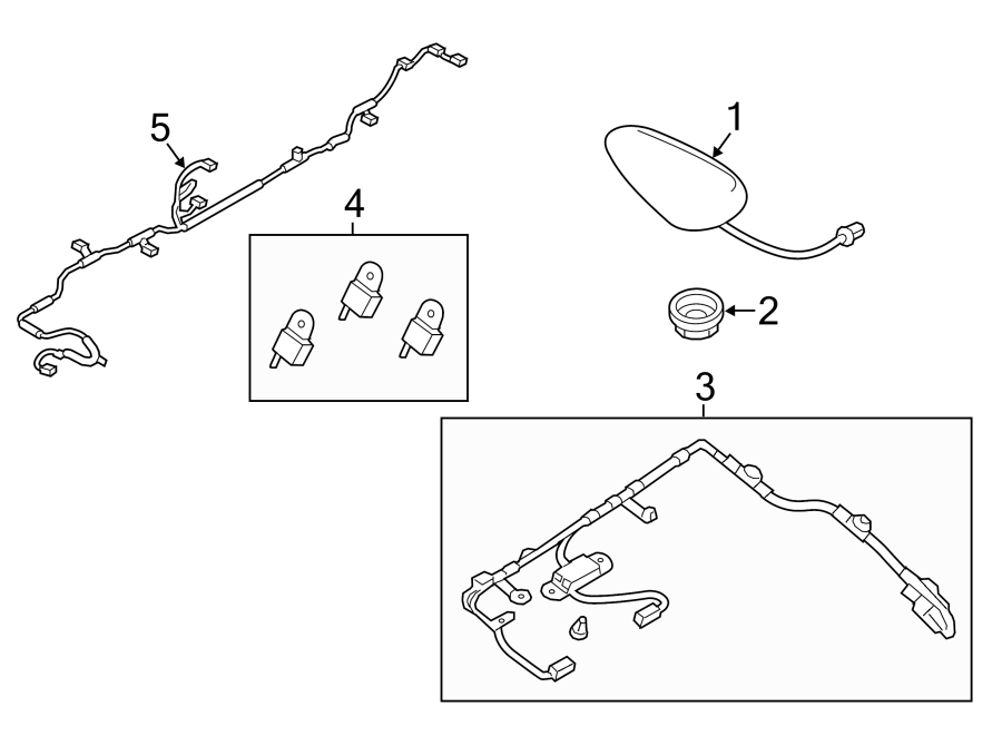 Diagram ANTENNA. for your Mazda