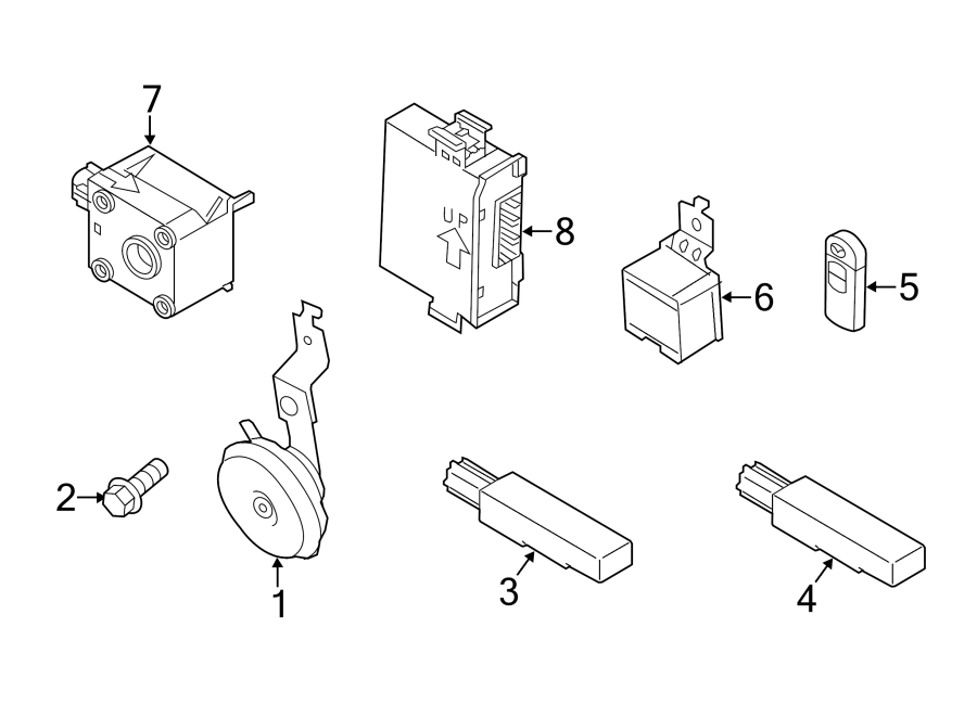 Diagram ELECTRICAL COMPONENTS. for your 2024 Mazda CX-5   