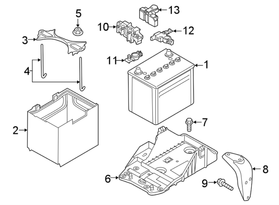 Diagram BATTERY. for your Mazda MX-5 Miata  