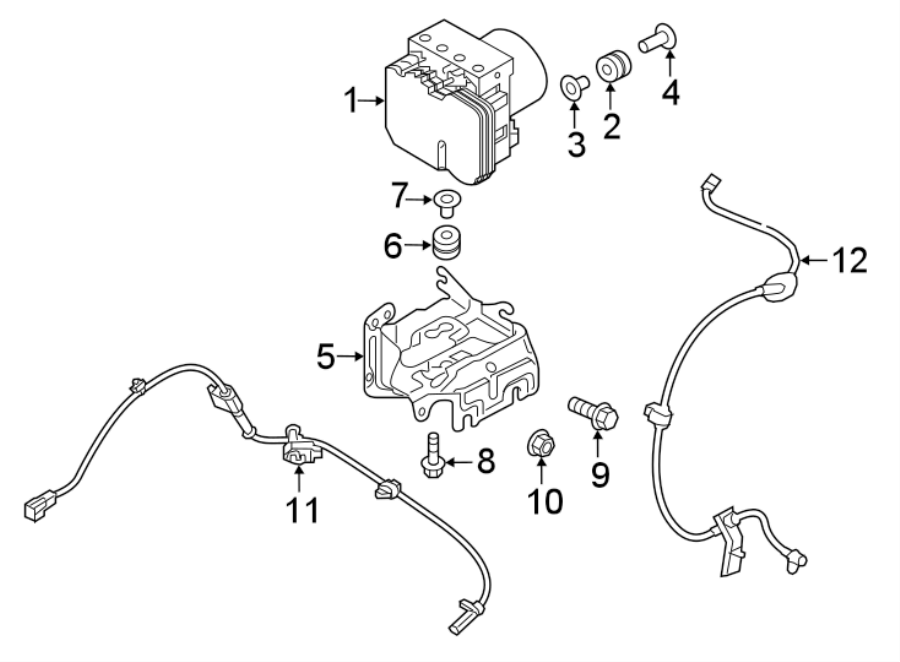 Diagram Abs components. for your Mazda