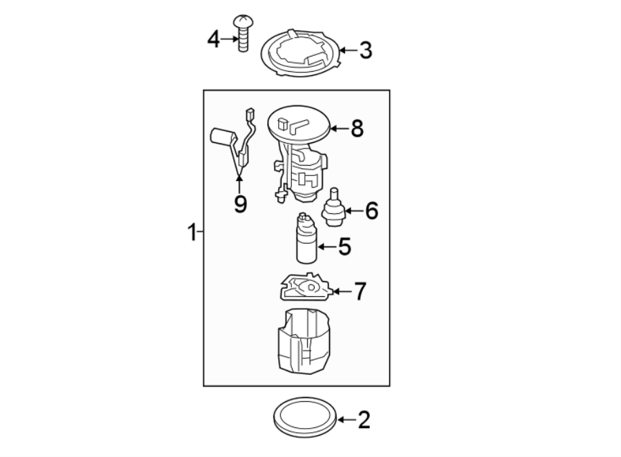 Diagram FUEL SYSTEM. FUEL PUMP. for your 2005 Mazda 3   