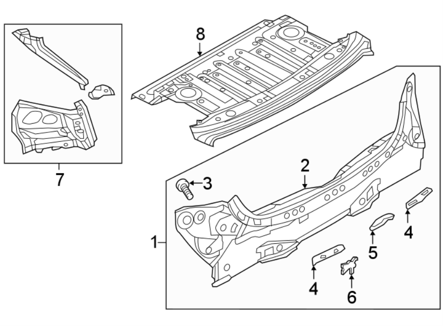 Mazda 6 REAR BODY & FLOOR.