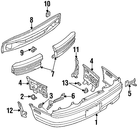 Diagram REAR BUMPER. BUMPER & COMPONENTS. for your 2008 Mazda MX-5 Miata   