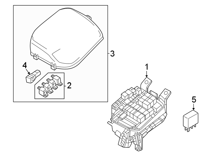 Diagram Fuse & RELAY. for your 2023 Mazda MX-5 Miata   