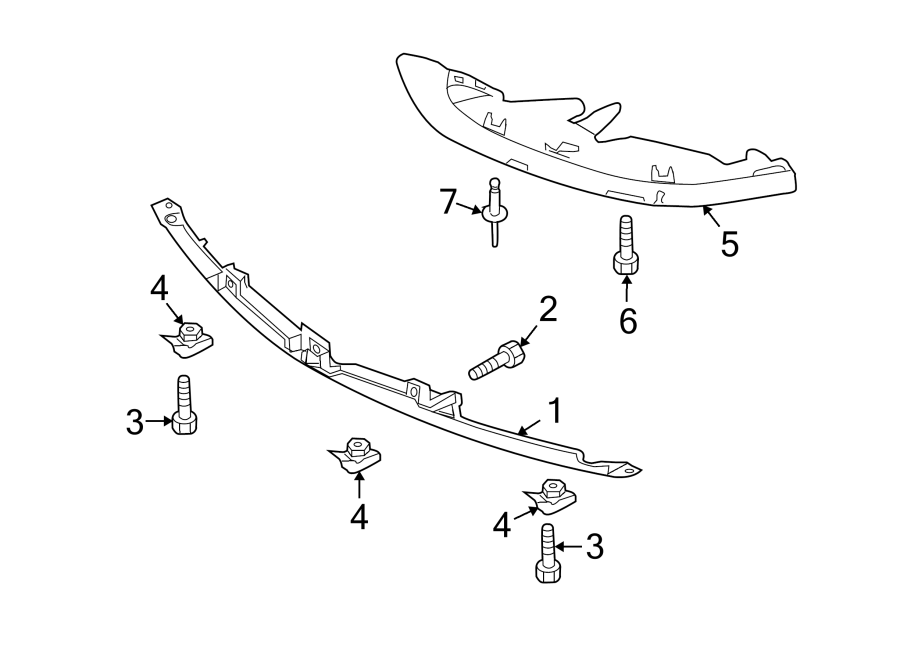 Diagram FRONT BUMPER & GRILLE. for your 2024 Mazda MX-5 Miata 2.0L SKYACTIV M/T Grand Touring Convertible 