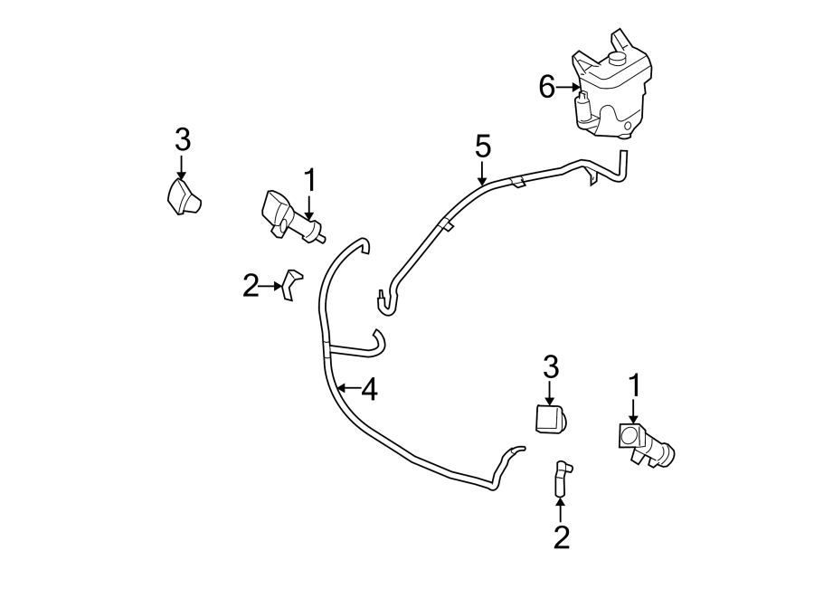 Diagram FRONT LAMPS. WASHER COMPONENTS. for your 2003 Mazda Protege5   