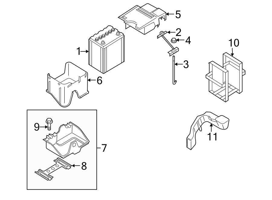 Diagram BATTERY. for your 2020 Mazda MX-5 Miata   