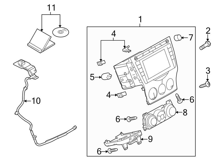 Diagram NAVIGATION SYSTEM COMPONENTS. for your 2013 Mazda MX-5 Miata 2.0L A/T Sport Convertible 