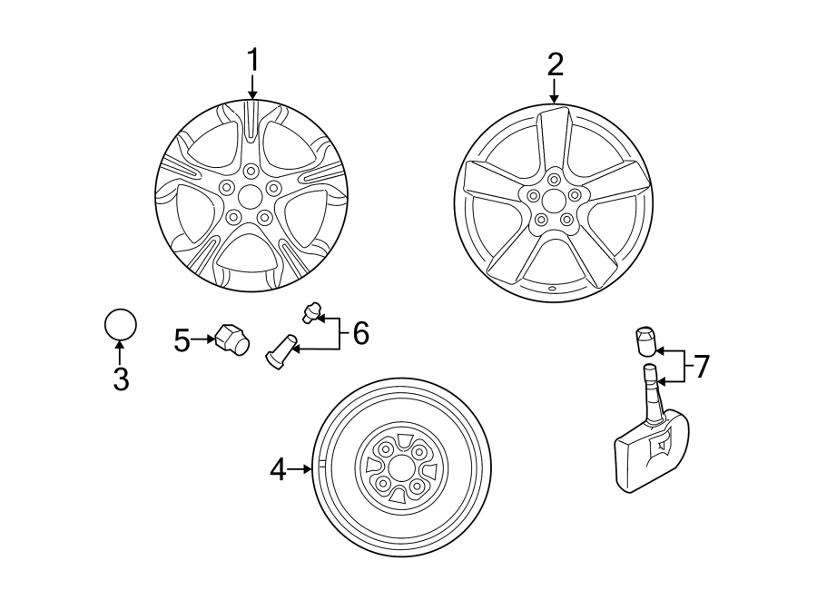 Diagram WHEELS. for your 2022 Mazda CX-5   