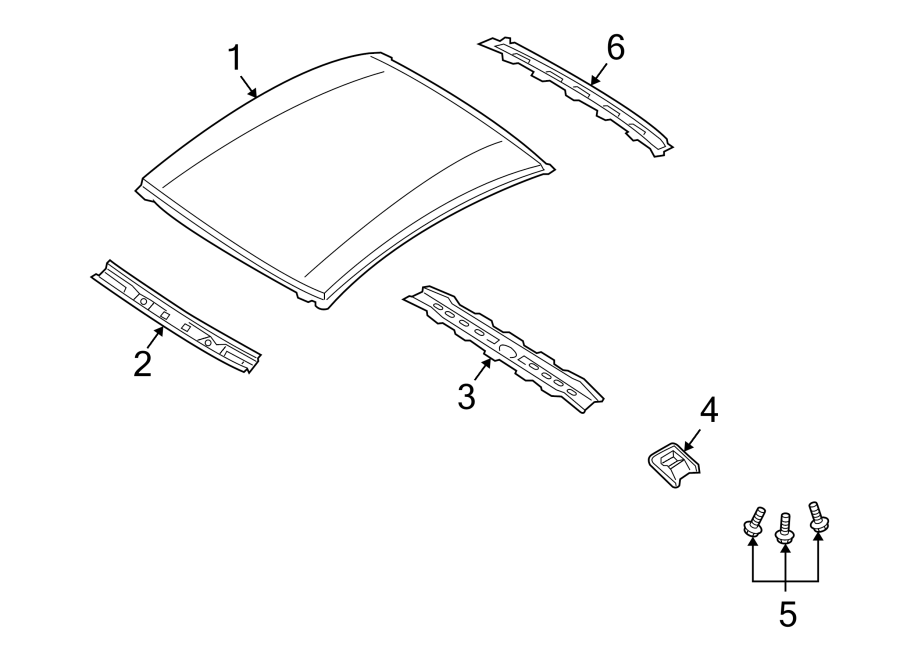 Diagram Roof & components. for your 2005 Mazda RX-8   