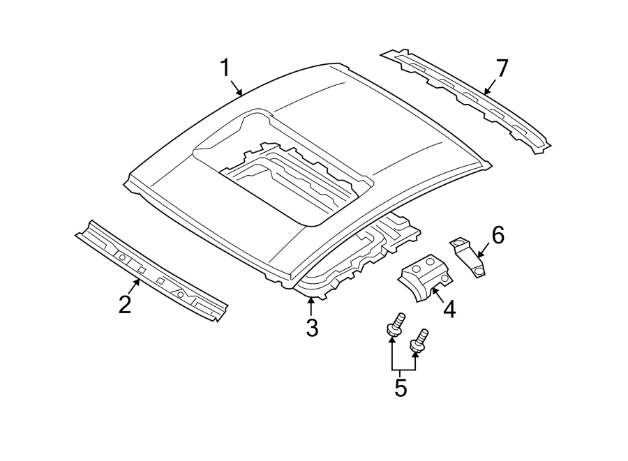 Diagram ROOF & COMPONENTS. for your 2021 Mazda MX-5 Miata  RF Club Convertible 